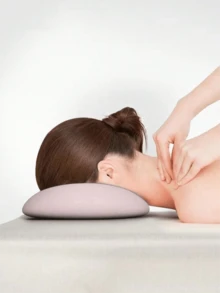 1pc Memory Foam Beauty Face Pillow | Suitable For Beauty Salon Massage Beds, Home Skincare & Beauticians | Face Support Pillow | Salon Exclusive