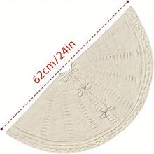 1 Peça Saia Clássica de 48 Polegadas para Árvore de Natal com Fechamento por Cordão - Decoração Natalina Moderna de Poliéster, Sem Necessidade de Eletricidade, Perfeita para Decorações de Árvore Festiva, Decorações de Árvore de Natal, Ideal para Decoração Natalina Doméstica, Decoração de Ambiente Natalino