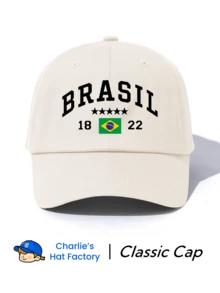 1顶巴西印花棒球帽，经典休闲复古风，柔软吸汗带，尺寸可调节，轻便防晒，百搭复古老爹帽，适合户外运动、日常穿着、聚会和度假，是送给家人和朋友的完美礼物。 - 巴西 - 查看 11