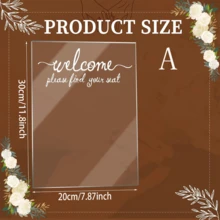 Acrylic Wedding Seating Chart, Welcome Please Find Your Seat Sign, Wedding Party Ceremony And Reception Decor - Multicolor - View 14