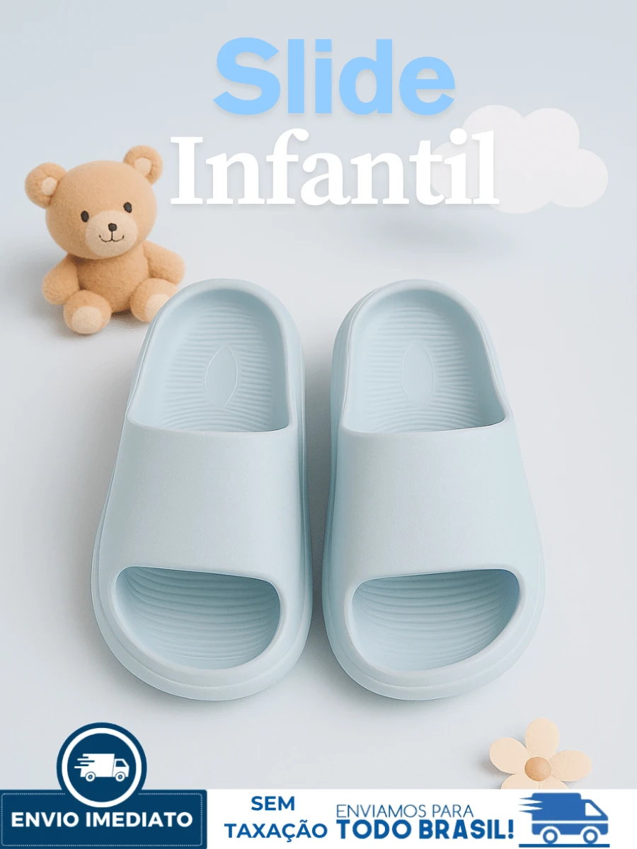 Children's Cloud Flip-Flops In Different Colors, Comfortable And Lightweight For Children 26/27 To 32/33, Promotion! - 淺藍色 - 查看 1