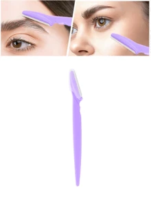 30/12/6/3/1 件套紫色眉毛剃刀套装，包含眉毛修剪器、剃须刀、去茧器、体毛修剪器和带长柄刀片及精密刀片盖的面部和眉毛剃刀，女士日常或旅行美容工具，价格实惠，适合作为圣诞礼物、化妆品、化妆工具等。 - 紫色 - 查看 8