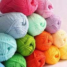 1pc 5-Ply Soft Yarn, DIY Crochet Knitting, Applicable For Crochet Knitting Bags, Scarves, Hats, Sweaters, Dolls