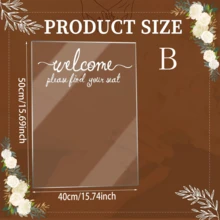 Acrylic Wedding Seating Chart, Welcome Please Find Your Seat Sign, Wedding Party Ceremony And Reception Decor - Multicolor - View 13