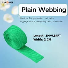 1pc PP Webbing Canvas Polyester Ribbon, Suitable For Backpack Binding, Bag Crafts DIY, Belt Bags, Pet Supplies