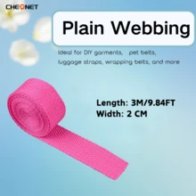 1pc PP Webbing Canvas Polyester Ribbon, Suitable For Backpack Binding, Bag Crafts DIY, Belt Bags, Pet Supplies