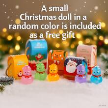 Boîte de pomme de Noël, boîte cadeau créative avec bonhomme de neige et cerf, portable pour enfants, boîte à biscuits et bonbons, cadeau de Noël, avec ornements de Noël gratuits (couleur aléatoire)