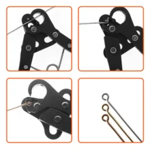 KLONKEE Alicates de punta redonda - Disponibles en varios tamaños que incluyen alicates de punta redonda de 1.5mm, 2.25mm y 3mm, adecuados para hacer joyas, cortadores de alambre, mordazas de alicates de punta redonda, mango ergonómico para un agarre cómodo para manualidades con cuentas y proyectos de artesanía de alta precisión, compatibles con alambre de artesanía de calibre 18-26 (no adecuados para alambre de metal con núcleo de acero). - Multicolor - Ver 2