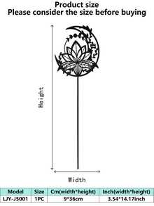 1 pezzo, 20 - 60cm, Lanterna solare in metallo, Motivo traforato, Proietta ombre artistiche, Stile boho-alla moda, Risparmio energetico. Perfetta per Natale, Pasqua, Ognissanti; Feste in giardino, Matrimoni, BBQ in cortile; Patio, Prato, Albero, Vialetto; Primavera, Estate. Decorativa da appendere