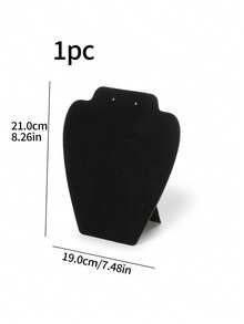 1 件黑色天鹅绒耳环、项链、吊坠、珠宝展示架收纳盒，情人节返校礼物