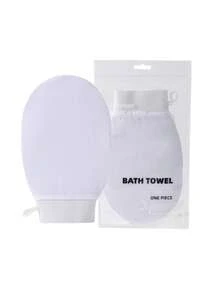 加长去角质背部搓澡巾带手柄适用于淋浴，长拉背巾弹力抽绳尼龙加厚强力背部搓澡去角质家用擦洗浴巾 - 彩色 - 查看 16