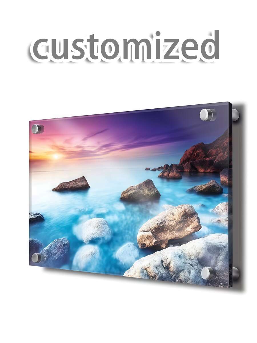 Customized Acrylic Wall Art, Personalized Gifts, Wall Decor, Customized Wall Printing Photos, Acrylic Printing, Personalized Home Decor, Personalized Acrylic Glass Art Printing, Customized Printing, Acrylic Photo Printing, Acrylic Signage, Acrylic Logo, Glass Photos, Customized Acrylic Printing With Stands - Multicolor - View 1