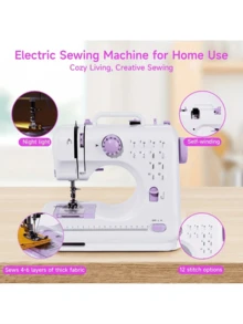 Multifunctional Household Sewing Machine,(Cheap Goods Only Have Sewing Kits And No Sewing Machines, Please Pay Attention To The Purchase) Portable Electric Sewing Machine Professional Version, Travel Or Temporary Use-Friendly Mini Edge-Locking Electric Household Sewing Machine
