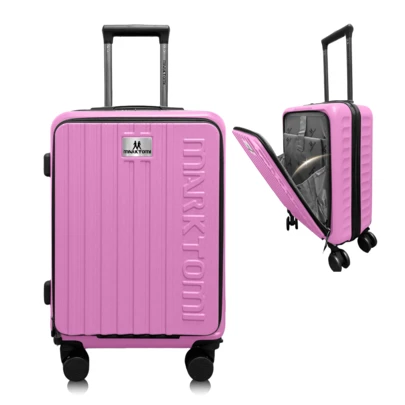 Maleta Cabina 18  Pulga Con Portavasos,tapa  Y Candado 10kg