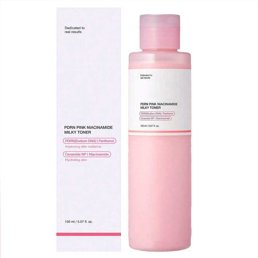 PDRN Pink Niacinamide Milky Toner For Hydrating, Moisturizing, Soothing, Ceramide, Peptide, Glass Glow Skin, Korean Skincare | 150ml 5.07 Fl. Oz. - Màu Hồng  Dưa hấu - Xem 1