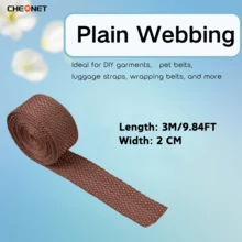 1pc PP Webbing Canvas Polyester Ribbon, Suitable For Backpack Binding, Bag Crafts DIY, Belt Bags, Pet Supplies