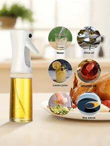 1pc Olive Oil Spray Bottle, Plastic Oil Sprayer Mister, Atomizer Bottle, Refillable And Reusable