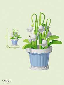 Mini Bouquet Bonsai Tree Toy Building Block Set, 105-365 Building Block Particles, DIY Simulated Plant Series Building Block Toys, Toy Building Blocks Suitable For Home And Office Decoration, Bouquet Set, Suitable For Adults, Mother's Day Gift, Birthday Gift, Valentine's Day Gift, Christmas Toy - Multicolor - View 17