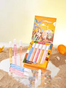 5pcs Gift Box Brazilian Perfume Spray, Limited Edition Portable Multi-Layer High Happiness State Spray, Containing Durable, Natural, Fresh And Charming Essence, Releasing Elegant Rio De Janeiro Vanilla, Coconut Flower, Fruity Citrus