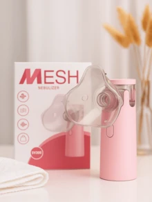 Inhaler Nebulizer Machine Portable Nebulizer Adult Children Silent - Rose - View 1