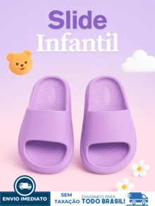 Chinelo nuvem infantil cores diversas confortável e leve para crianças 26/27 a 32/33 promoção!