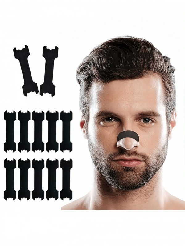 50 Pieces, Multifunctional Nasal Dilator, Auxiliary Patch, Snoring Reduction Nasal Patch, Daily Use, Nighttime Sleep Breathing Patch, Improve Sleep Quality And Help Breathing, Physical Assisted Ventilation Specially Designed Nasal Patch, Convenient For Breathing Through The Nose. Non-Sensing Support For The Nose, Gentle And Non-Irritating, Suitable For Home Portable Packaging