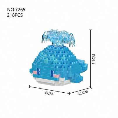 12 Kinds Of Marine Animal Building Block Model Assembly Toys, 150-272 Pieces Of Building Block Particles, Small Particle Mini Building Block Assembly Educational Toys. The Ocean Series Is Suitable For Collection By Building Block Enthusiasts