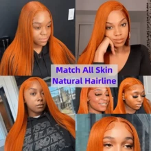 BINF #350 Orange Ginger Colored 10A Straight Human Hair Bundles 10-30 Inch 100% Real Virgin Human Hair Extensions Weave For Women Natural Black Straight Bundles Human Hair Chocolate Brown #4 Bone Straight Human Hair Bundles Blonde #613 Straight Bundles Human Hair Brazilian Raw Virgin Human Hair Weave Hair Extensions For Women Girls - Gừng & Cam - Xem 6