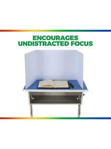 1/2 件黑色塑料桌面隐私屏风 + 4/8 件姓名标签，易于清洁的隔断，办公室隐私隔板，适用于学校、公司等场景