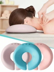 1pc Memory Foam Beauty Face Pillow | Suitable For Beauty Salon Massage Beds, Home Skincare & Beauticians | Face Support Pillow | Salon Exclusive