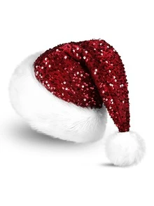 1 pièce Chapeau de Noël pailleté, cadeau de fête de Noël chaud et moelleux pour rassemblement festif, costume de festival