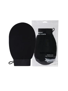 加长去角质背部搓澡巾带手柄适用于淋浴，长拉背巾弹力抽绳尼龙加厚强力背部搓澡去角质家用擦洗浴巾 - 彩色 - 查看 12