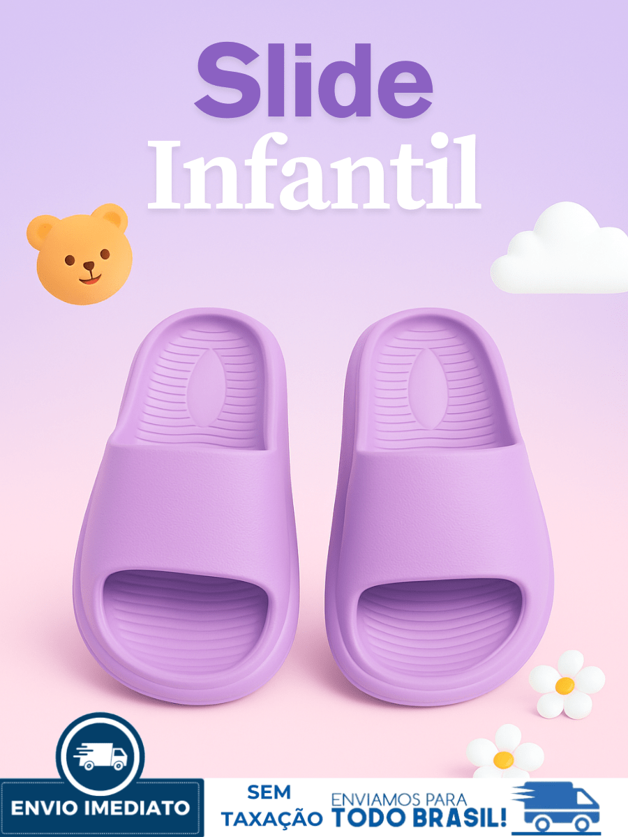 Chinelo nuvem infantil cores diversas confortável e leve para crianças 26/27 a 32/33 promoção!