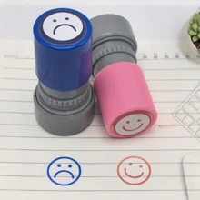 2 件/套搞笑笑脸/皱眉表情行为印章 - 教师办公室印章，返校必备 - 2件教師經典組合套裝 - 查看 8