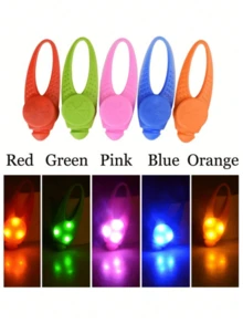 5pcs LED Pet Glow Pendant Collar, Waterproof Dog Collar Light With 3 Lighting Modes, Visible At Night For Outdoor Walking, Silicone LED Dog Collar Tag Light, Decoration For Night Safety, Battery Included - Multicolor - View 9