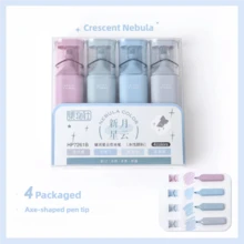 1 pieza Bolígrafo fluorescente de colores, de gran capacidad, a prueba de manchas, adecuado para que los estudiantes marquen, tomen notas, dibujen, resalten - Marcadores de colores - Ver 14