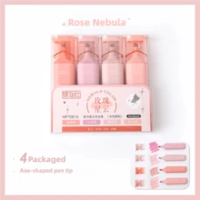 1 pieza Bolígrafo fluorescente de colores, de gran capacidad, a prueba de manchas, adecuado para que los estudiantes marquen, tomen notas, dibujen, resalten - Marcadores de colores - Ver 12