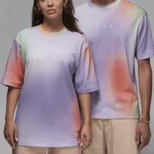 X J Balvin Collab FW23 Gradient Crew Neck T-Shirt Light-Purple Tops Men - Multicolor - View 4