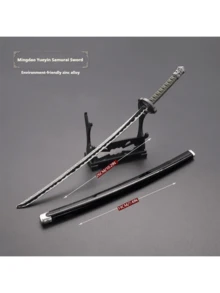 1 buc Sabie Samurai din Aliaj de Zinc - Articole pentru Jocuri și Anime - Model de Armă - Decor pentru Casă - Jucărie Sabie - Cadou de Ziua Îndrăgostiților - Cadou Perfect - De Colecție - Multicolor - Vizualizare 4