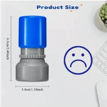 2 件/套搞笑笑脸/皱眉表情行为印章 - 教师办公室印章，返校必备 - 2件教師經典組合套裝 - 查看 3