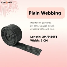 1pc PP Webbing Canvas Polyester Ribbon, Suitable For Backpack Binding, Bag Crafts DIY, Belt Bags, Pet Supplies