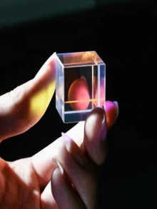 1pc Colorful Geometric Glass Garden Light Series - Vibrant Multicolor Prism Suitable For Outdoor Decor, Vivid Prism Design | Smooth Surface, Garden Decor. Halloween, Christmas Small Gift. - Multicolor - View 10