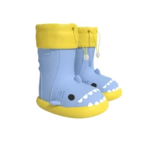 Botas de Lluvia para Niña y Niño Sharky Rain – Impermeables, Antiderrapantes, Divertido Diseño de Tiburón – Tallas 14 a 22 MX DENALI - Azul - Ver 7