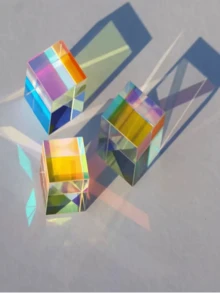 1pc Colorful Geometric Glass Garden Light Series - Vibrant Multicolor Prism Suitable For Outdoor Decor, Vivid Prism Design | Smooth Surface, Garden Decor. Halloween, Christmas Small Gift. - Multicolor - View 8