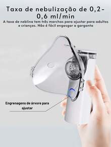 Inhaler Nebulizer Machine Portable Nebulizer Adult Children Silent - Rose - View 3