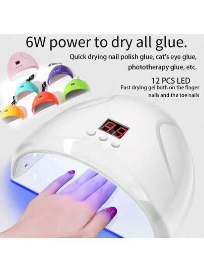 CIRIC UV LED Nail Dryer Lamp With Smart Sensor, UV Lamp For Curing All Types Of Gel Polish, Professional Manicure Tool