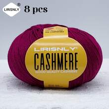 LIRISNLY 8 Balls/Pack 400g High Quality Cashmere Yarn, Soft, Warm, Breathable, Easy To Knit, For Knitting Sweaters, Hats, Gloves, Shawls, Blankets, DIY Handicrafts, Furniture Accessories - Multicolor - View 11