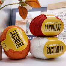 LIRISNLY 8 Balls/Pack 400g High Quality Cashmere Yarn, Soft, Warm, Breathable, Easy To Knit, For Knitting Sweaters, Hats, Gloves, Shawls, Blankets, DIY Handicrafts, Furniture Accessories - Multicolor - View 7