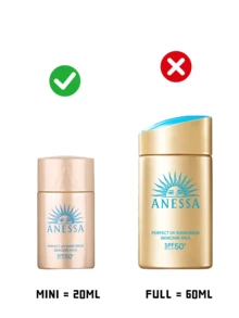 Shiseido 1/3 Packs Anessa Perfect UV Sunscreen Milk, 20ml, SPF50+. Effectively Blocks UVA/UVB Rays, Prevents Sunburn And Skin Aging. Lightweight, Non-Greasy Formula Absorbs Quickly. Contains Hyaluronic Acid For Hydration. Aqua Booster™ Water-Resistant Technology, Suitable For All Skin Types Including Sensitive. Ideal For Outdoor Activities, Travel And Daily Use. Compact And Portable For Easy Reapplication, A Must-Have For Summer. Water-Resistant, Travel-Friendly. - Multicolor - View 3