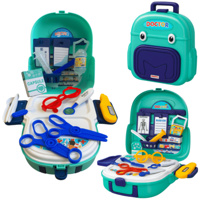 Kit Médico Brinquedo 30pc Maleta + Acessórios Fantasia Infantil Bebê Criança Menino Menina